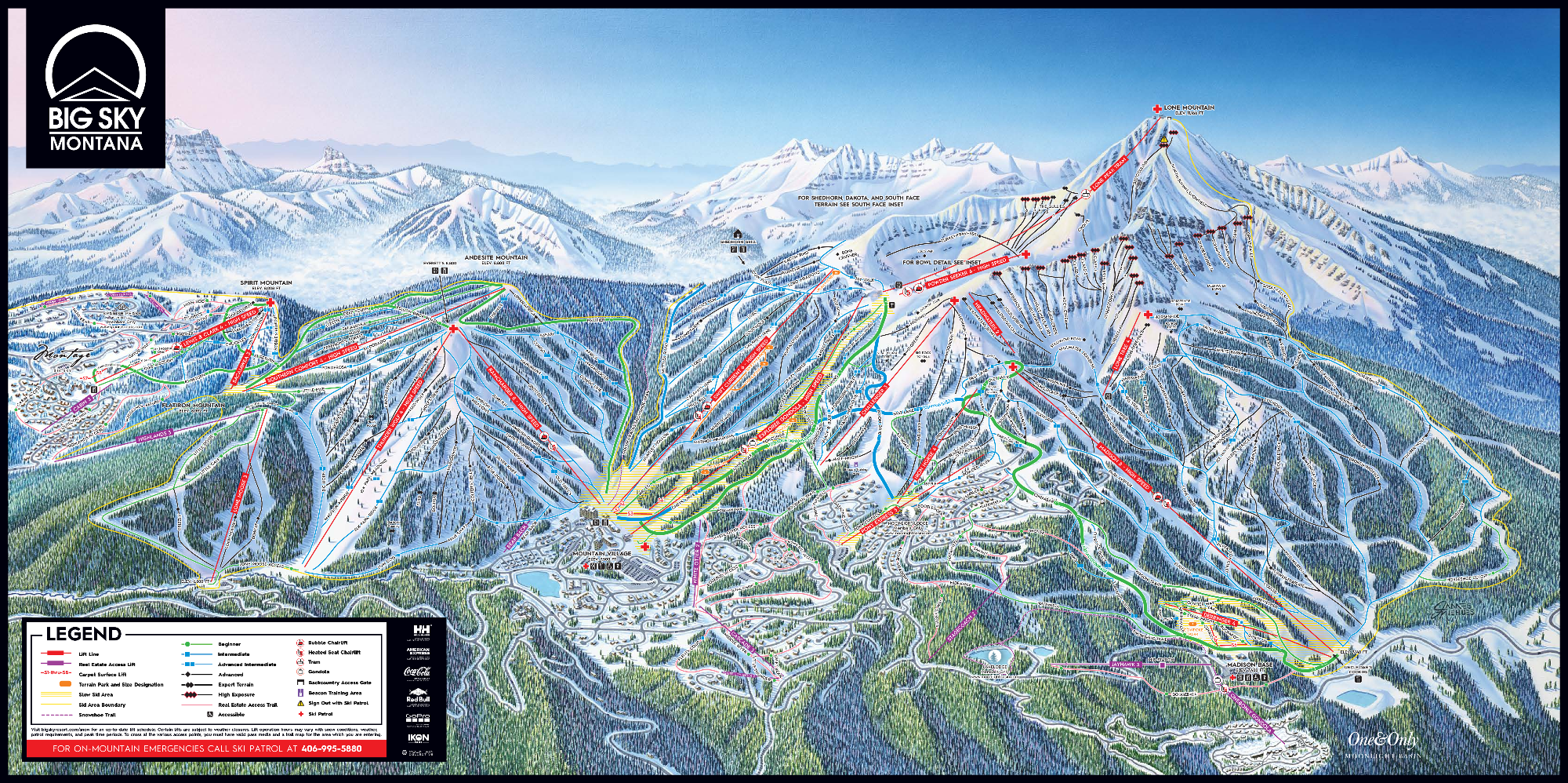 Big Sky trail map