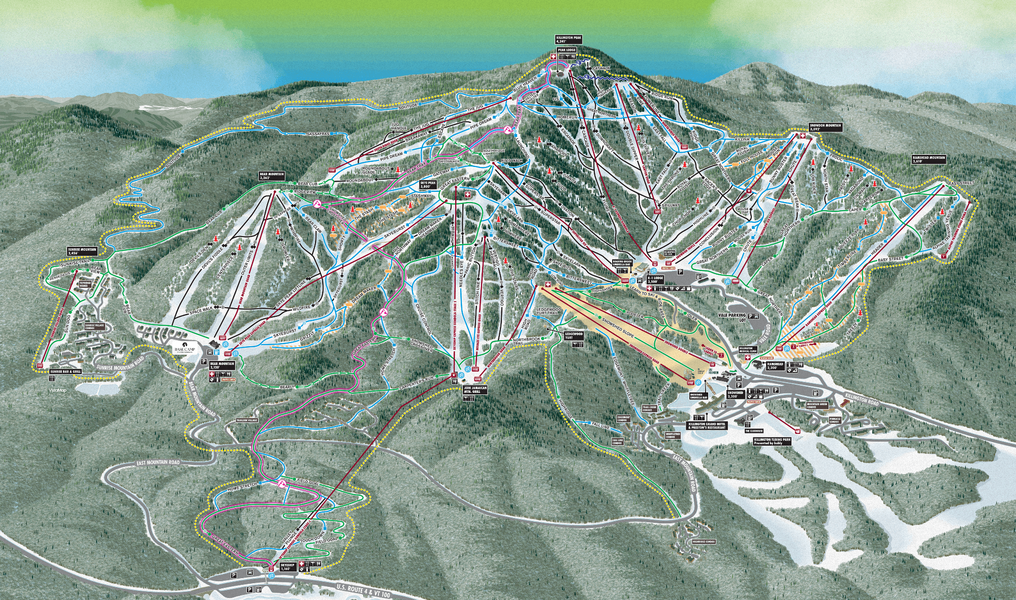 Killington Resort trail map